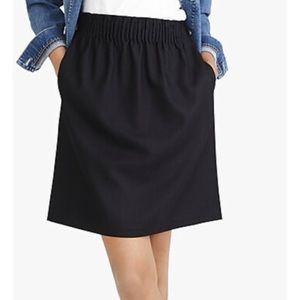 J Crew wool blend sidewalk skirt elastic waist, royal blue